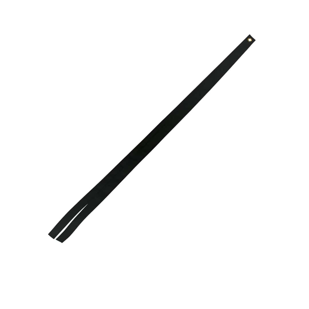 2" x 5' Black Nylon Mourning Streamers - Action Flag