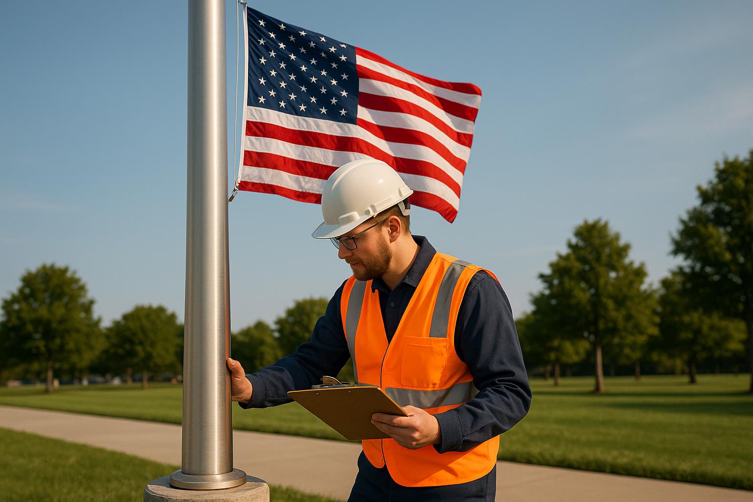 Best Practices for Flagpole Safety Inspections - Action Flag