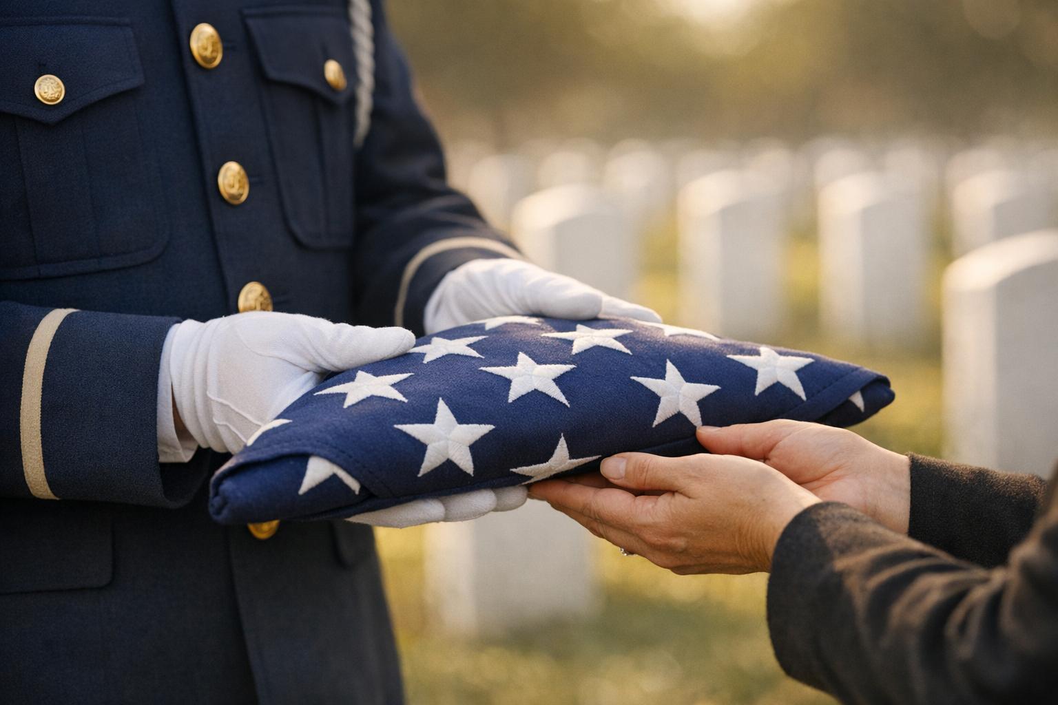 Flag Folding Traditions in Military Funerals - Action Flag