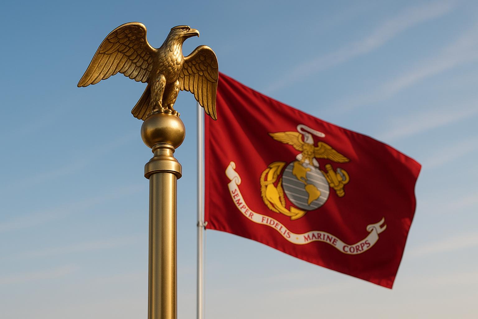 Flagpole Topper Etiquette for Military Flags - Action Flag