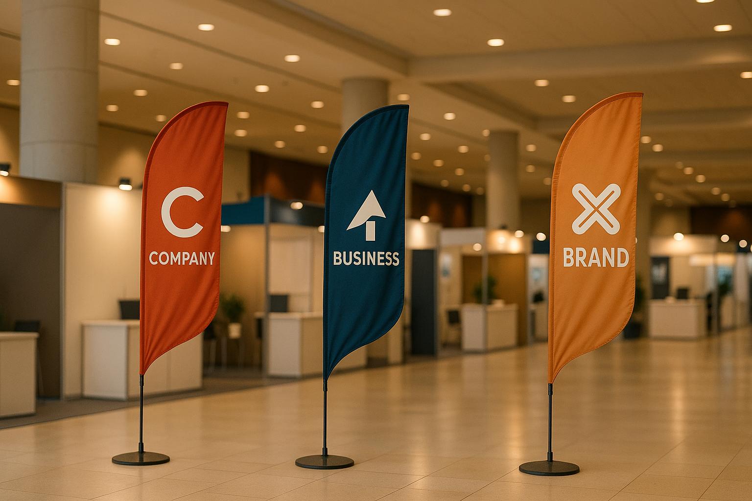 How Businesses Use Indoor Flags at Exhibitions - Action Flag