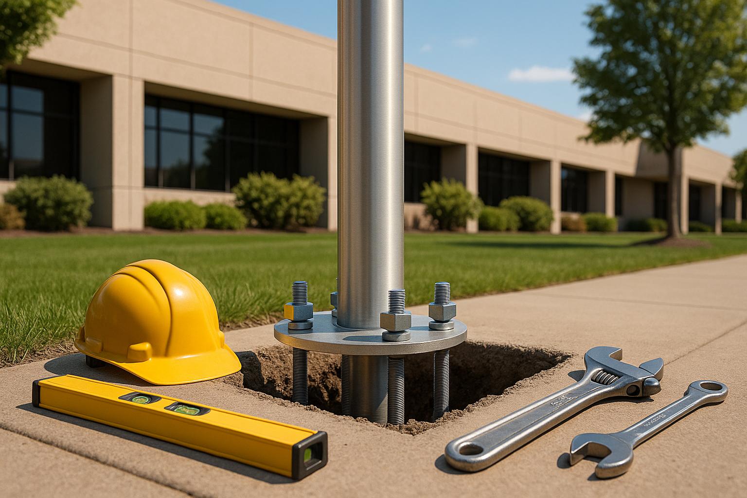 Ultimate Guide to Commercial Flagpole Installation Tools - Action Flag