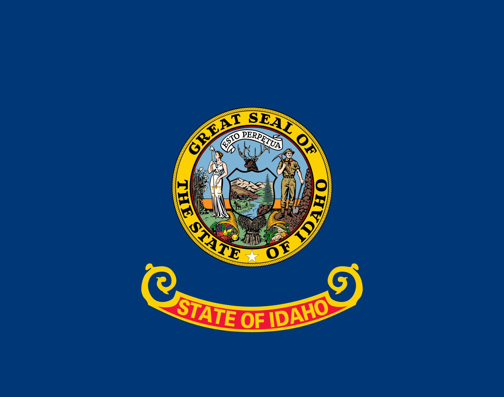 The Idaho state flag