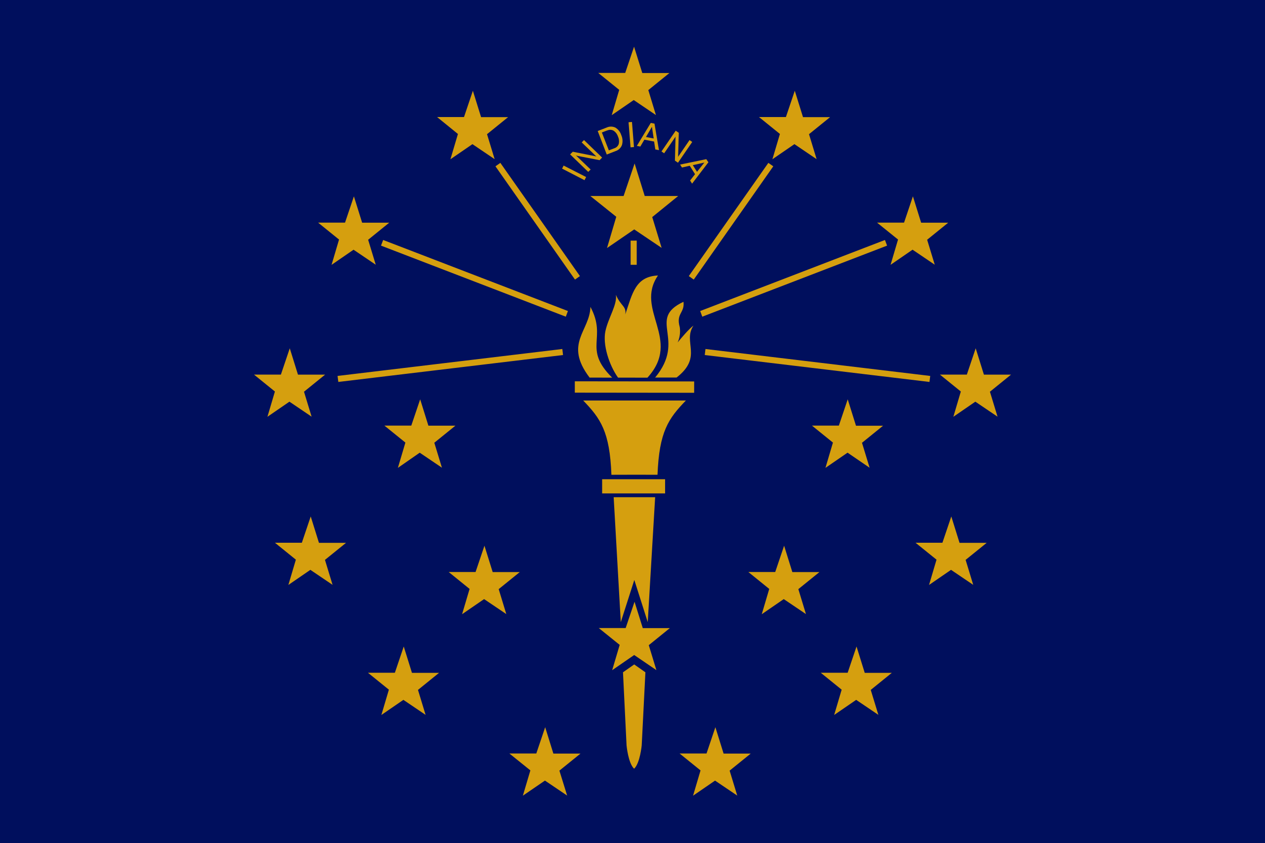 the State Flag of Indiana