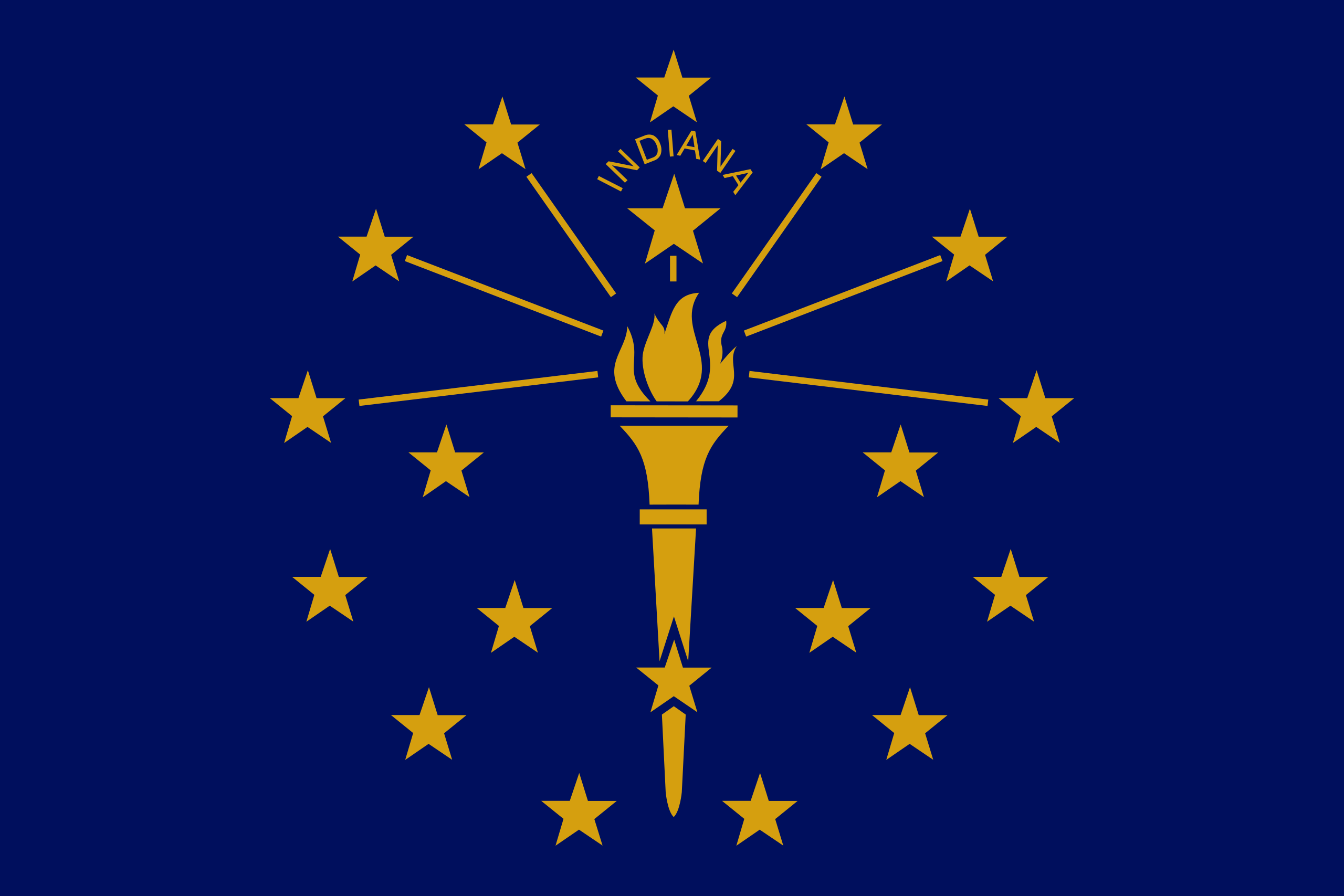Indiana Flags - Action Flag
