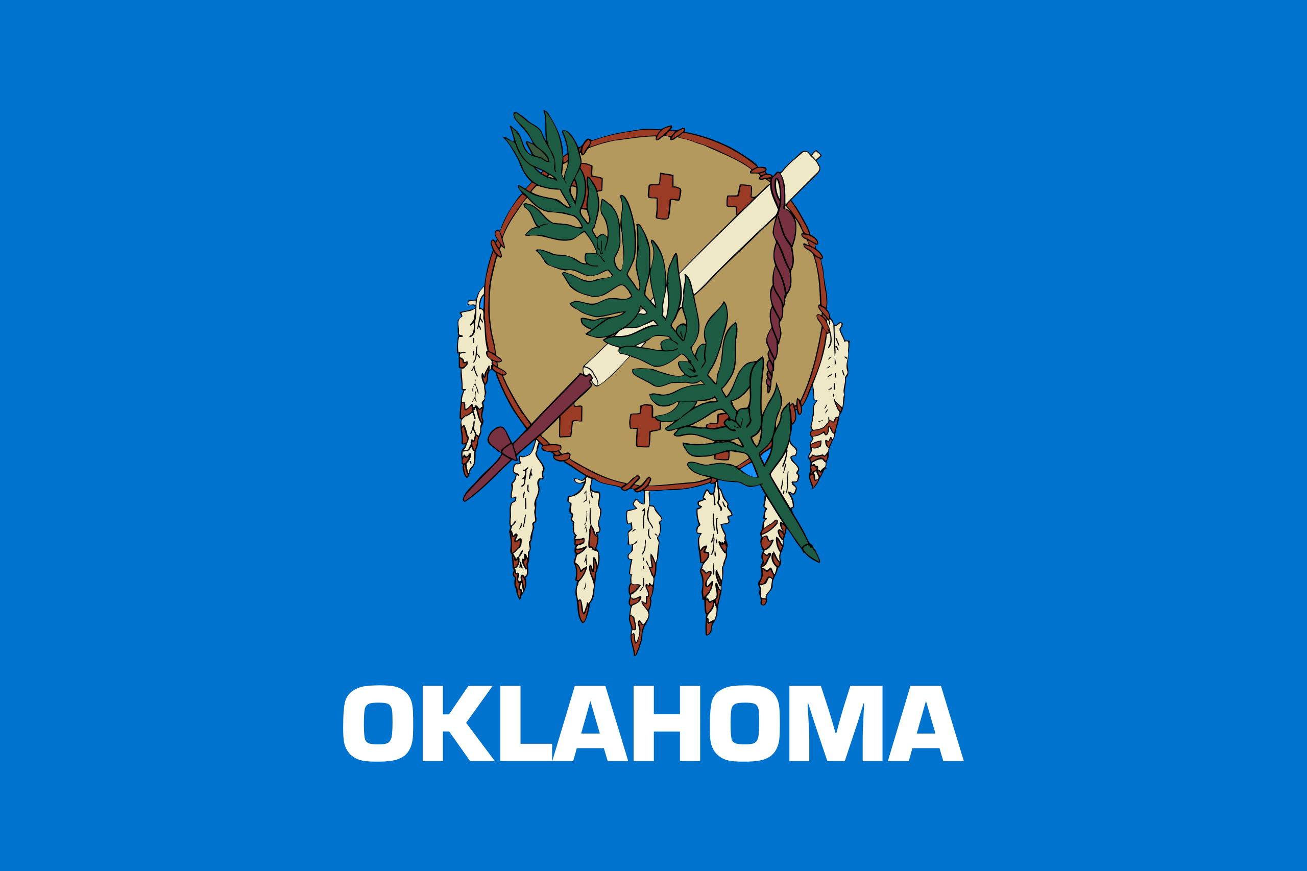 Oklahoma Flags - Action Flag