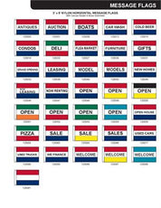 3' x 5' Horizontal Message Flag - Action Flag