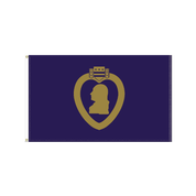 3' x 5' Purple Heart Outdoor flag - Double Sided - Action Flag