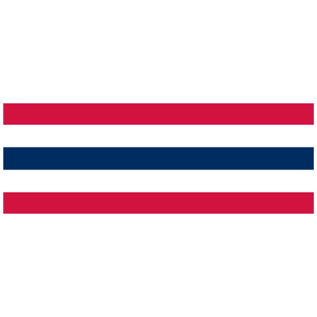 36" Cotton Bunting Red White Blue 5 Stripe PRINTED PRICE PER YARD - Action Flag