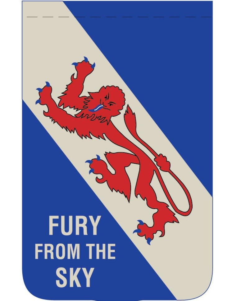 508th Infantry Regiment Coat of Arms Gonfalon – 3' x 5' Sewn Appliqué - Action Flag