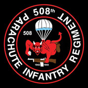 508th PIR Red Devils Indoor/Parade Flag – 3' x 5' Nylon with Fringe - Action Flag