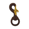 Brown Rubber Coated Brass Snap Hook