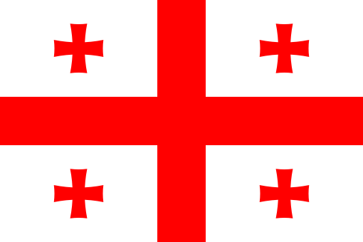A picture of the flag of the country of Georgia from Action Flag