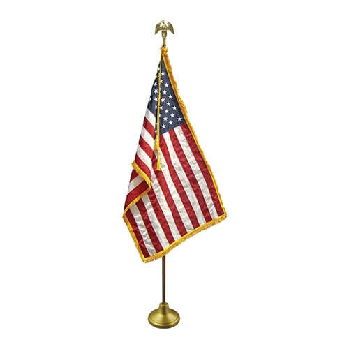 Parade American Flag and Pole Set