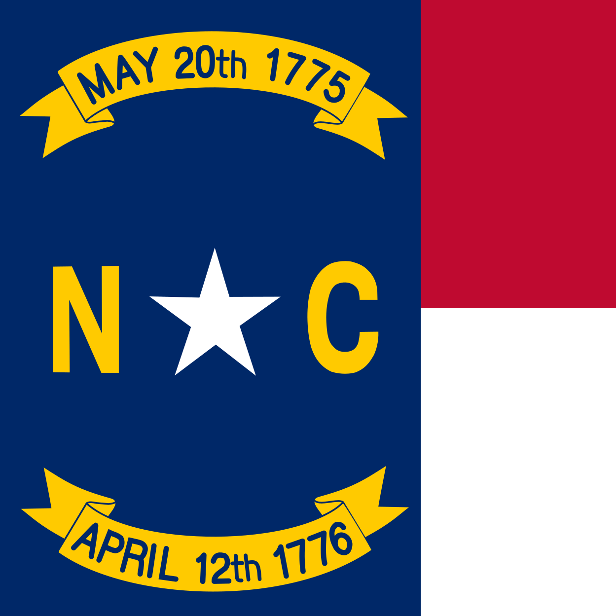 a thumbnail image of the North Carolina state flag