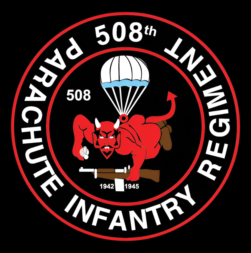 Red devil Logo for the 508th Infantry Regiment