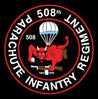 Red devil Logo for the 508th Infantry Regiment