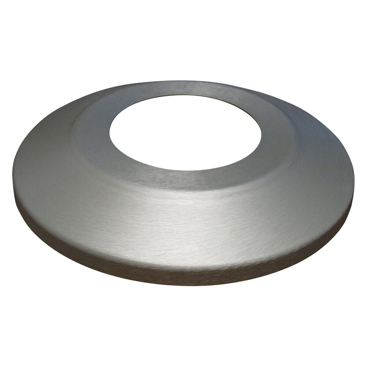 Collar de destello de aluminio plateado anodizado transparente para mástiles de bandera - Perfil estándar - Grosor de pared .060 - Tamaños variados
