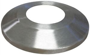 Collar de destello de aluminio plateado satinado para mástiles de bandera - Perfil estándar - Grosor de pared .060 - Tamaños variados