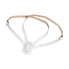White Leather Double Strap Parade Carrying Belt