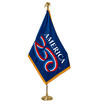 America250™ Colonial Nyl - Glo® Flag – Official U.S. Government - Licensed Design with Pole Hem/Sleeve and Gold Fringe (Made in USA - Annin) - Action Flag