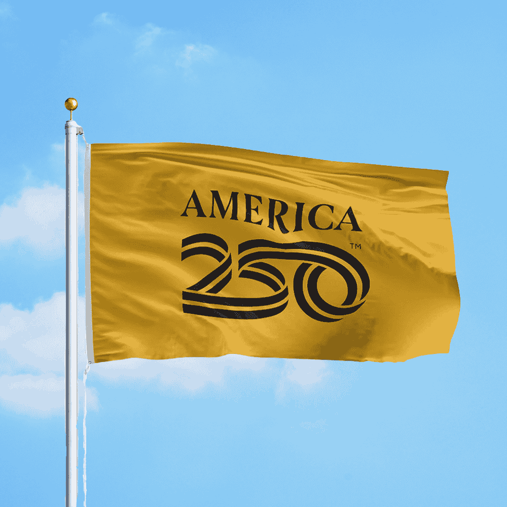 America250™ Flag – Large & Extra Large Sizes (Official U.S. Government - Licensed, Made in USA) - Action Flag