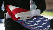 American Flag - 5'x9' - 1/2 ENDURA - TEX Cotton Memorial Internment (Casket) Flag - Action Flag