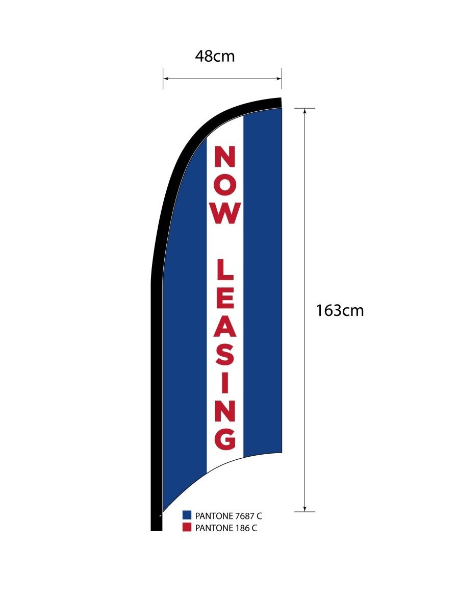 American Residential Group NOW LEASING Blade Flag Set - Action Flag