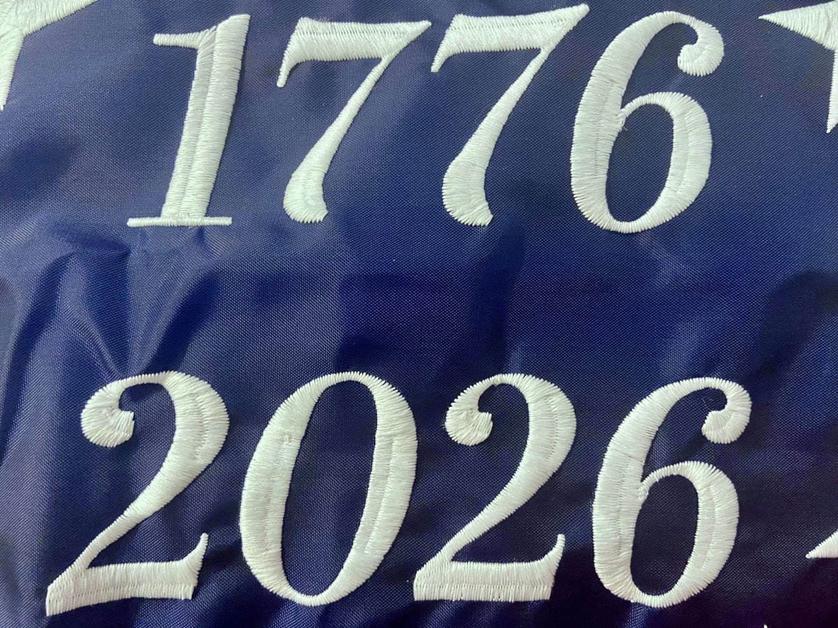 Betsy Ross 250th Anniversary Flag 3x5 ft – Embroidered & Sewn Nylon, 1776 - 2026 USA Made. - Action Flag