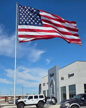 BigFlag Large Steel Flagpole - 150x24 | Complete With All Hardware & Accessories - Action Flag