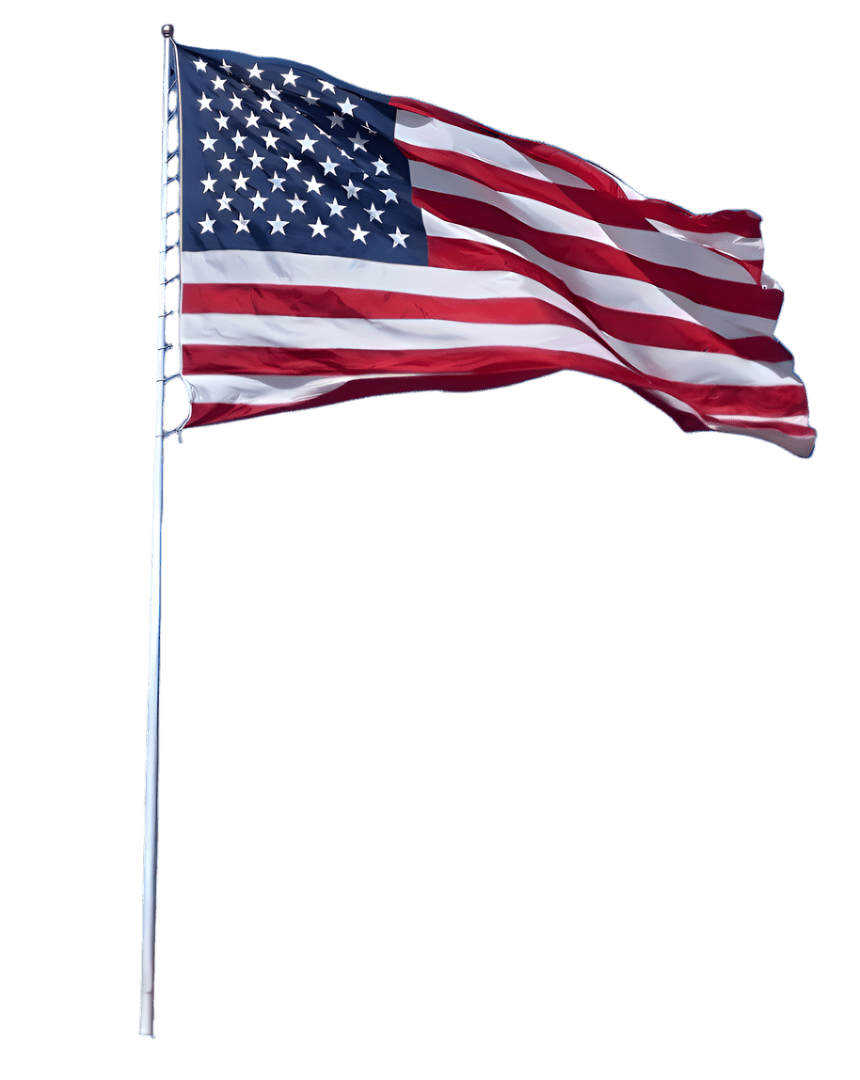 BigFlag Large Steel Flagpole – 200x42 | Motorized Winch - Action Flag
