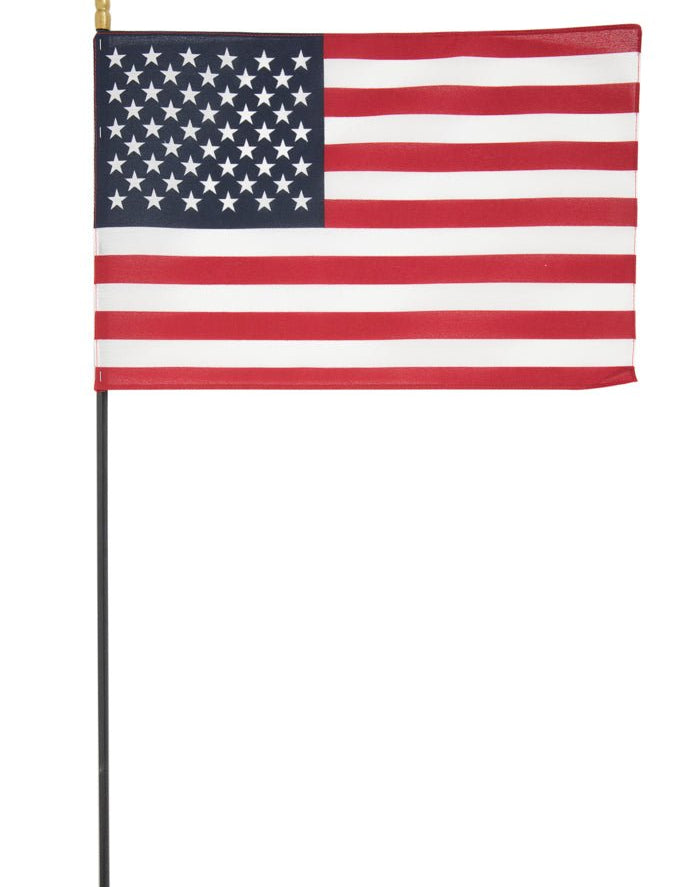 8" x 30" Black Plastic Dowel - Spear Tip - Bundle of 144 Flags - MADE IN THE USA - Action Flag