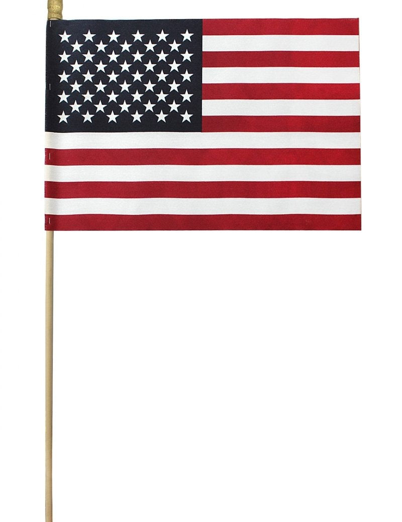16" x 24" Wood Dowel - Spear Tip Bundle - Gross of 144 Flags - MADE IN THE USA - Action Flag