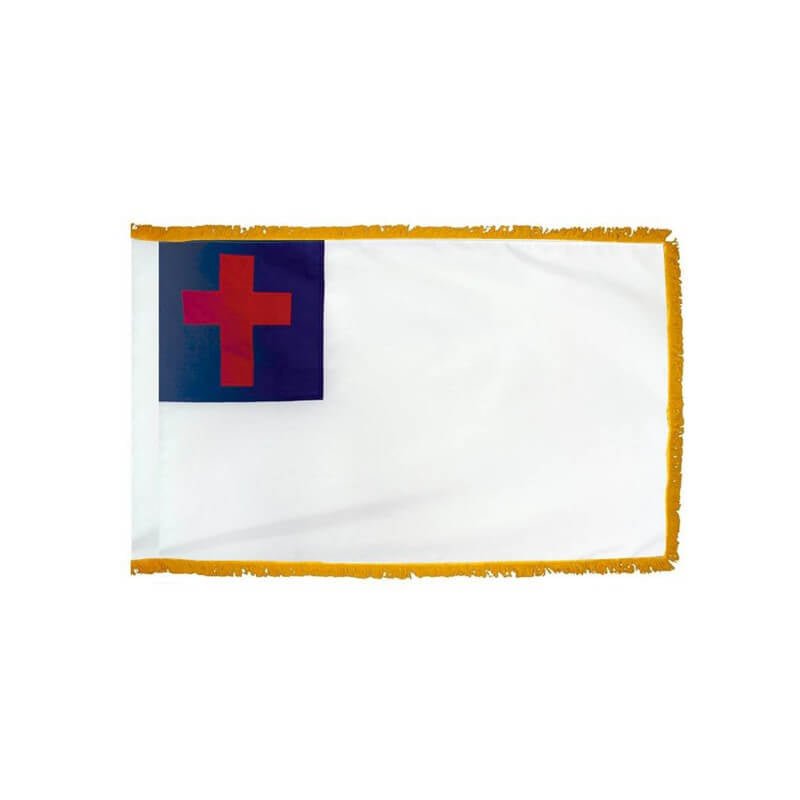 Parade Flag With Pole Sleeve And Fringe. - Action Flag