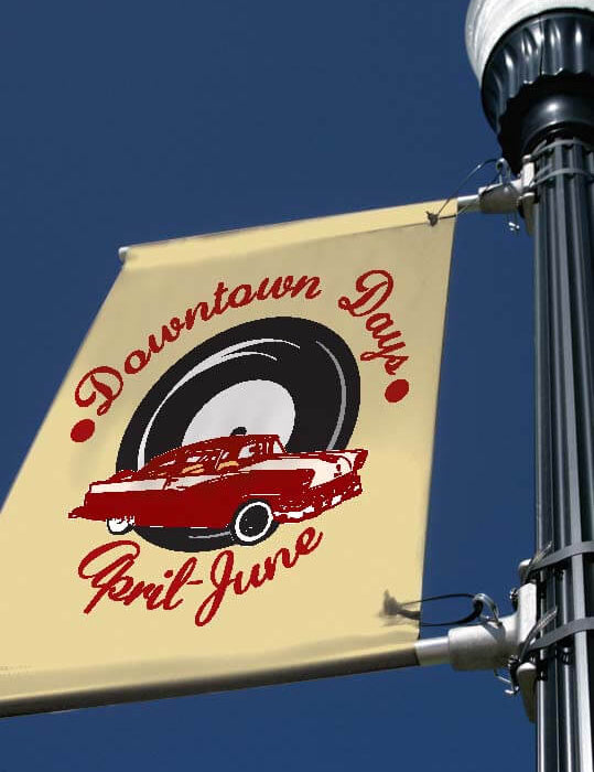 Custom City Street Banners - Durable Double - Sided Avenue Banners - Action Flag