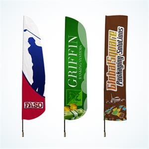 Custom Feather Flag - Single Sided Digital Print - Action Flag