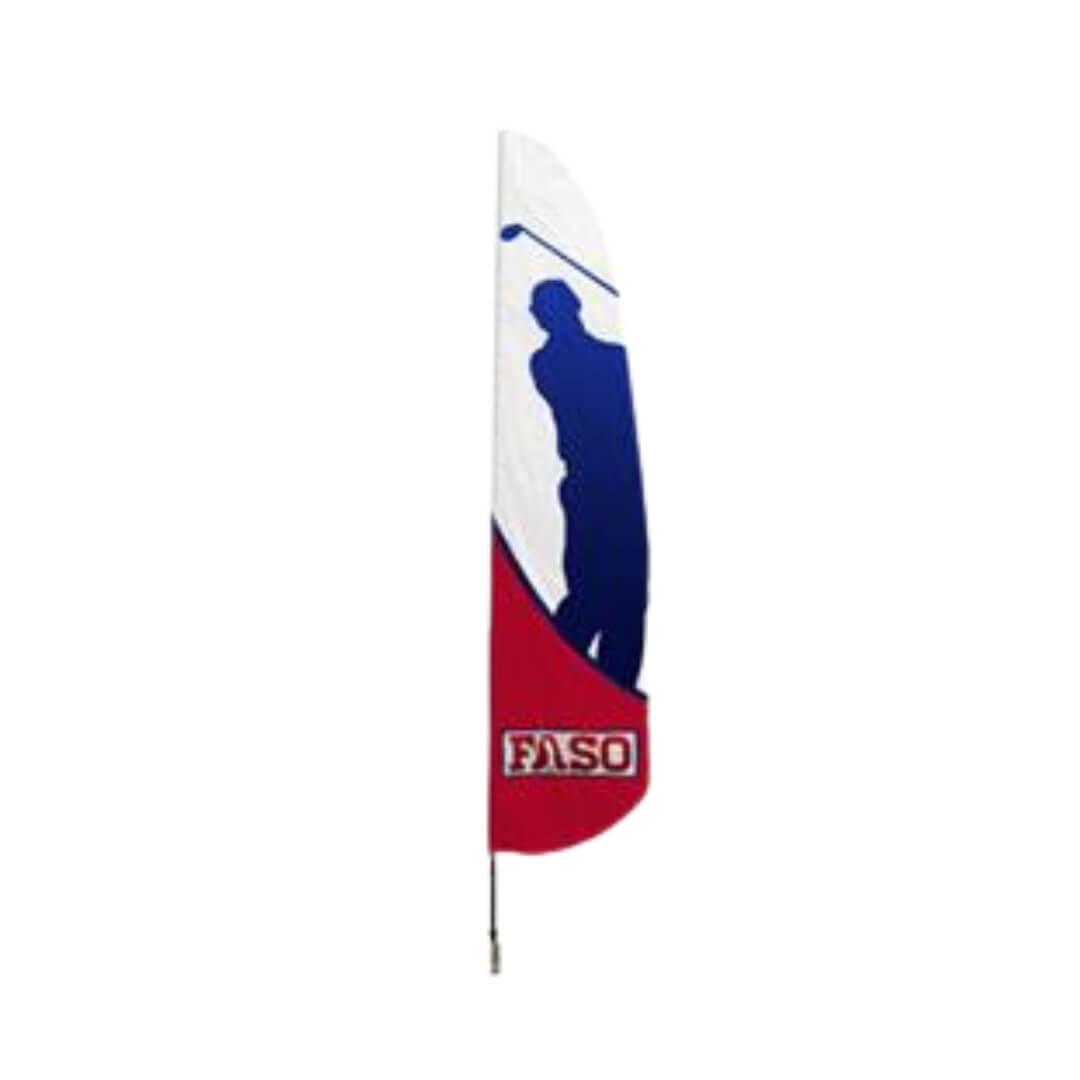 Custom Feather Flag - Single Sided Digital Print - Action Flag