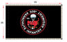 An image of a custom 508 PIR Red Devils indoor parade flag proof