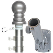 Deluxe 6' Aluminum Spinning Residential Flagpole Set with Commercial Grade Endura Nylon Outdoor American Flag. Made in the USA. - Action Flag