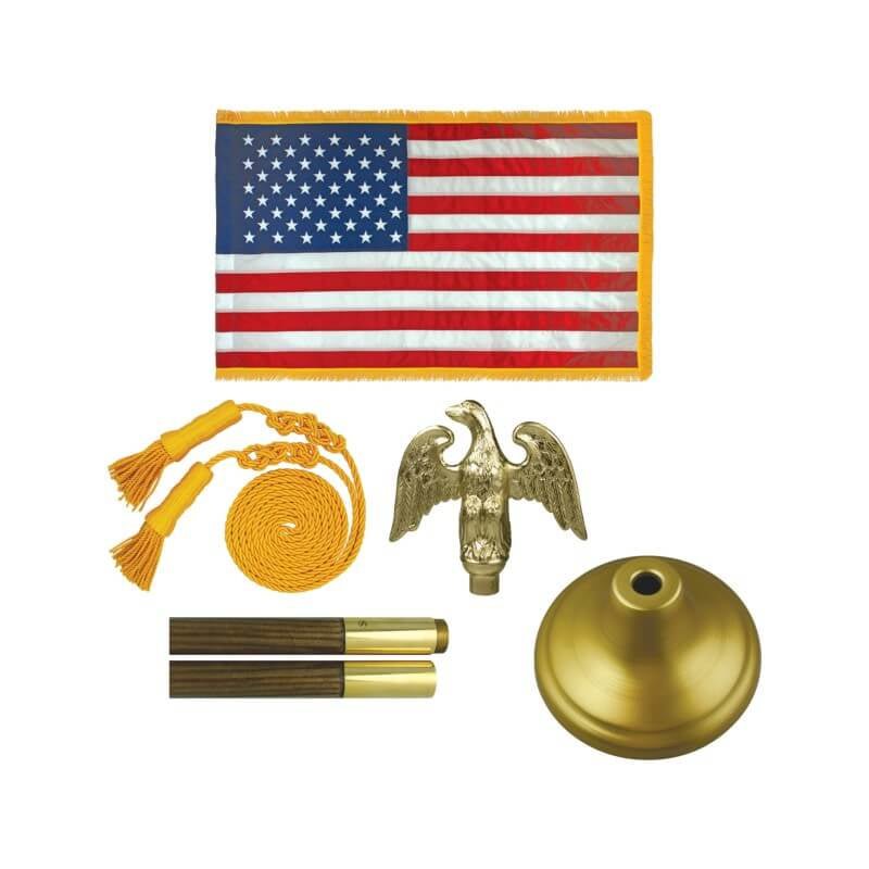 Parade American Flag and Pole Set - Action Flag