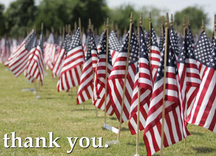 US Veteran Grave Marker Stick Flags Hemmed Spear Tip