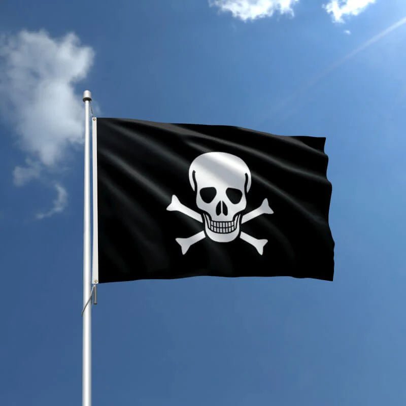 Jolly Rodger (Pirate) Nylon Outdoor Flag - Action Flag