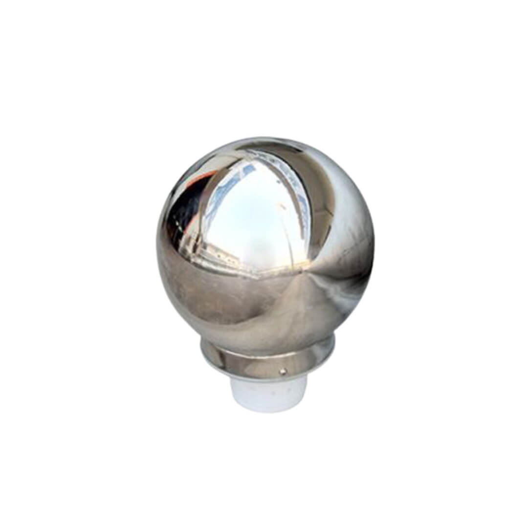 Mirror Stainless Steel Flagpole Finial Ball Ornament - Action Flag