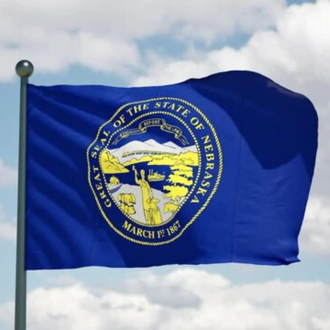 Nebraska Heavy Weight Poly - Max Outdoor Flag - Action Flag