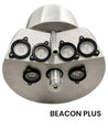 A product picture of a American Beacon PLUS Quad Flagpole Light by Concord American Flagpole. Distributed by Action Flag