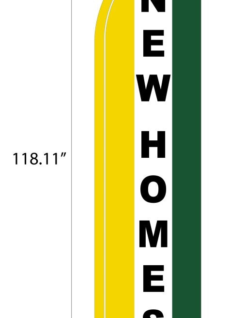 Green Blade Flag Set - Action Flag