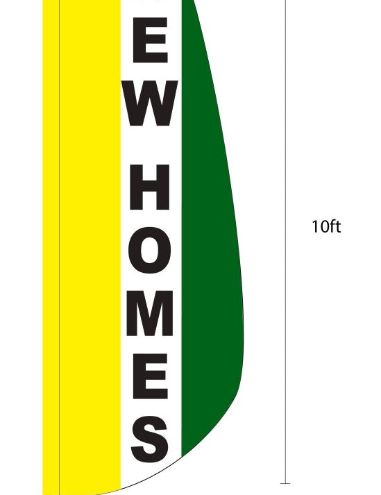 Rausch Coleman Homes NEW HOMES Feather Flag Set - Action Flag