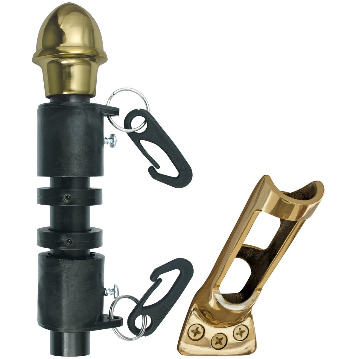 Regal 6' Fiberglass Outdoor Residential Flag Set - Action Flag