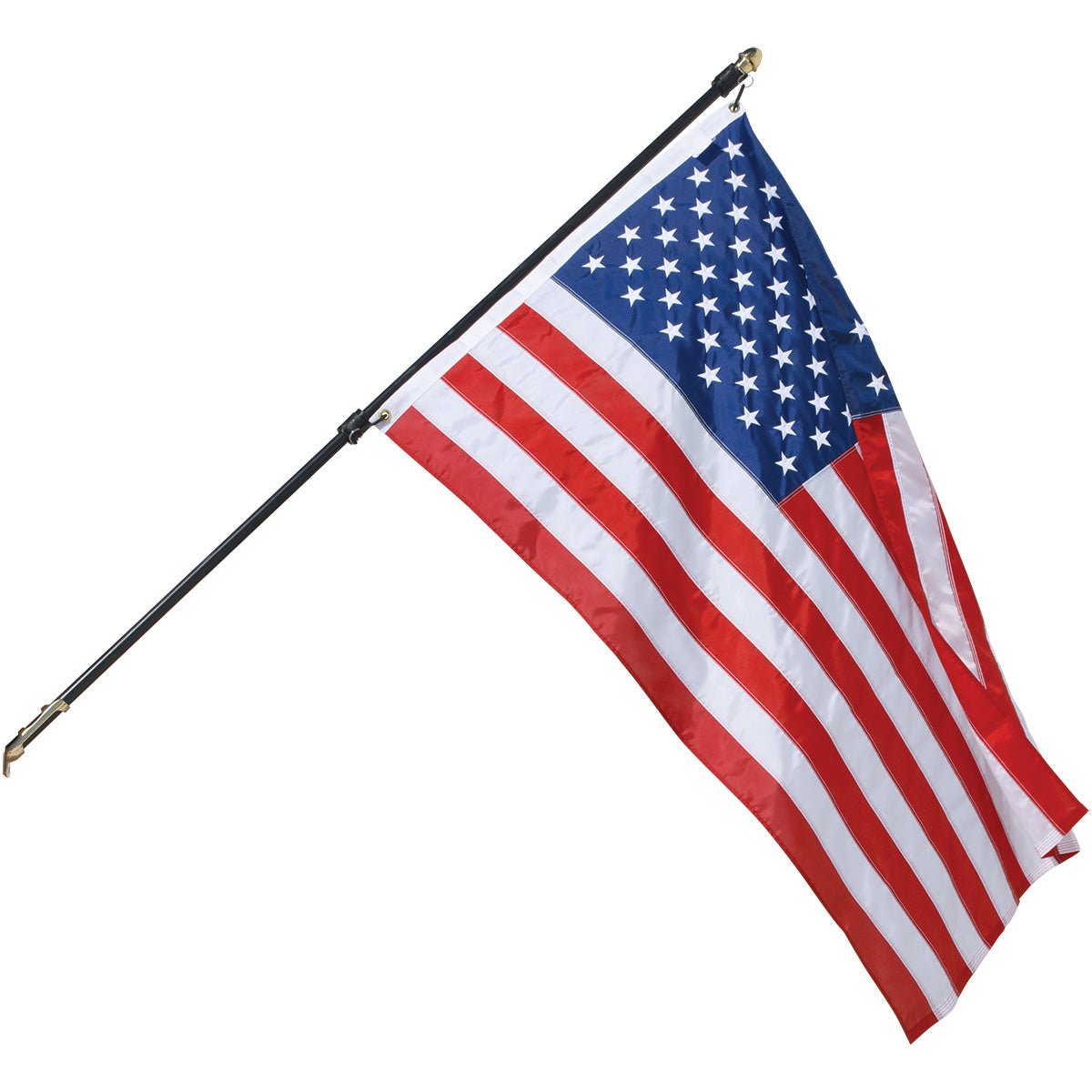 Regal 6' Fiberglass Outdoor Residential Flag Set - Action Flag