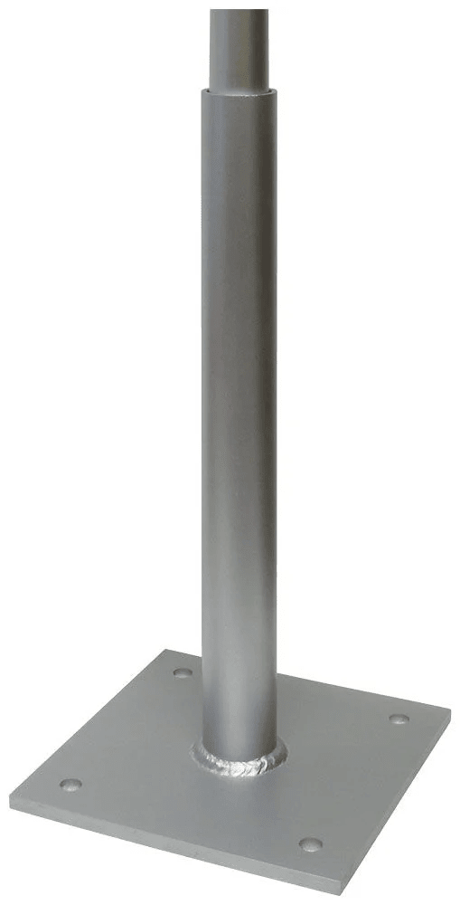Roof Mount Flagpole Base – Heavy Duty Vertical Flagpole Holder (Permanent Aluminum Mount) - Action Flag